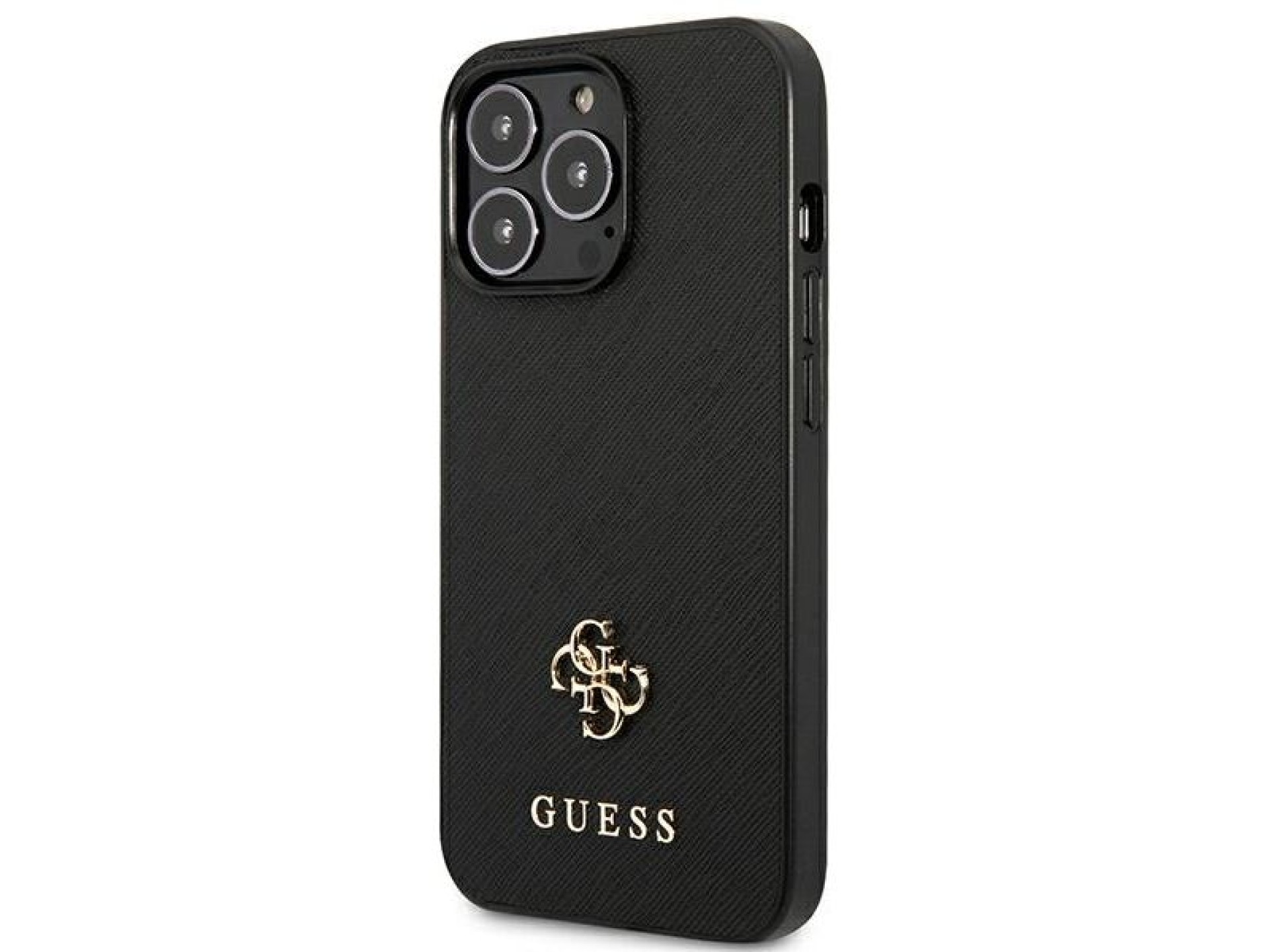 Funda Guess Saffiano 4G con logo metálico pequeño para iPhone 13 Pro / 13 de 6,1