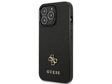 Guess Saffiano 4G Small Metal Logo case for iPhone 13 Pro / 13 6.1" - black Guess Saffiano 4G Small Metal Logo case for iPhone 13 Pro / 13 6.1" - black