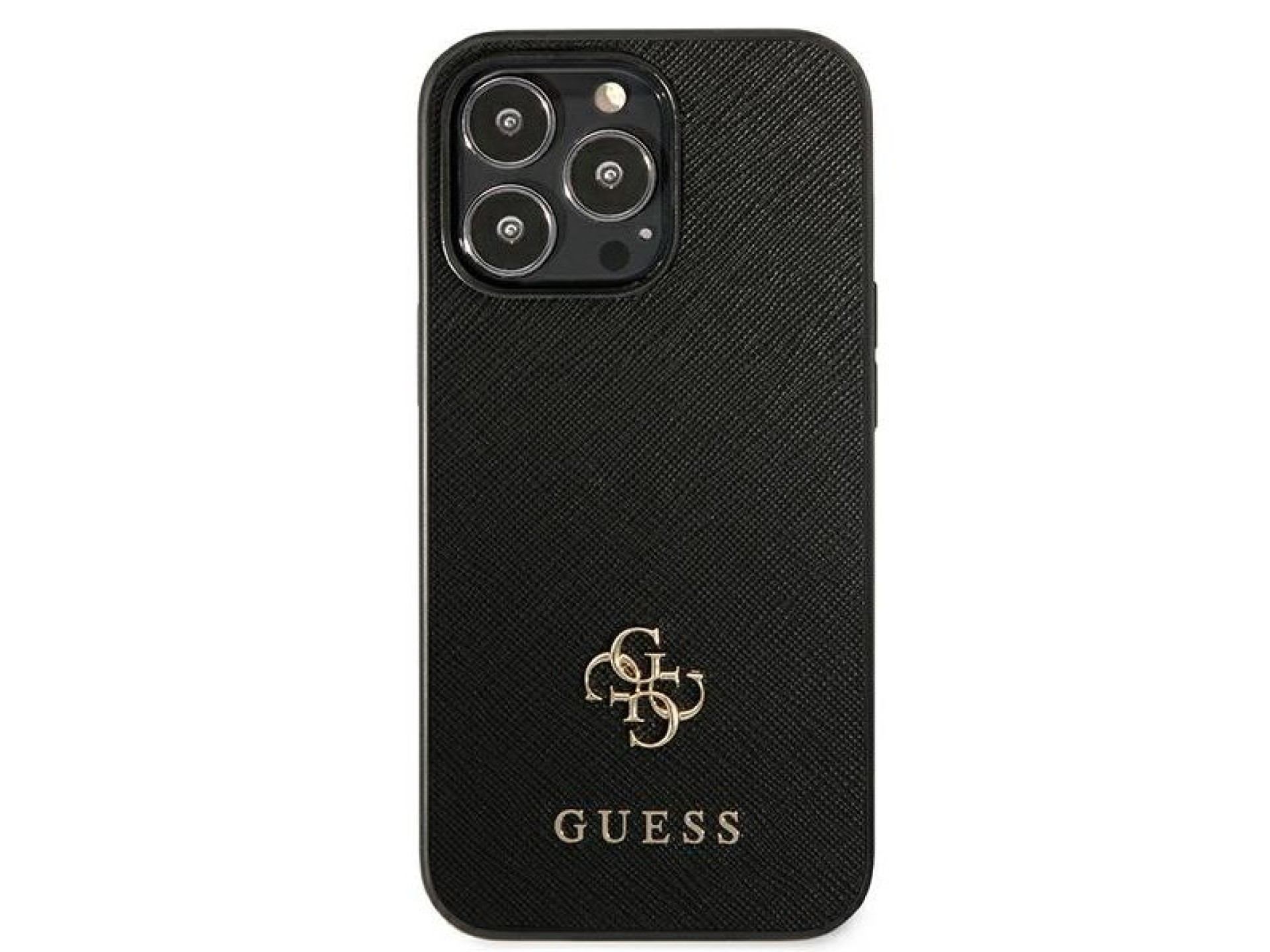 Funda Guess Saffiano 4G con logo metálico pequeño para iPhone 13 Pro / 13 de 6,1