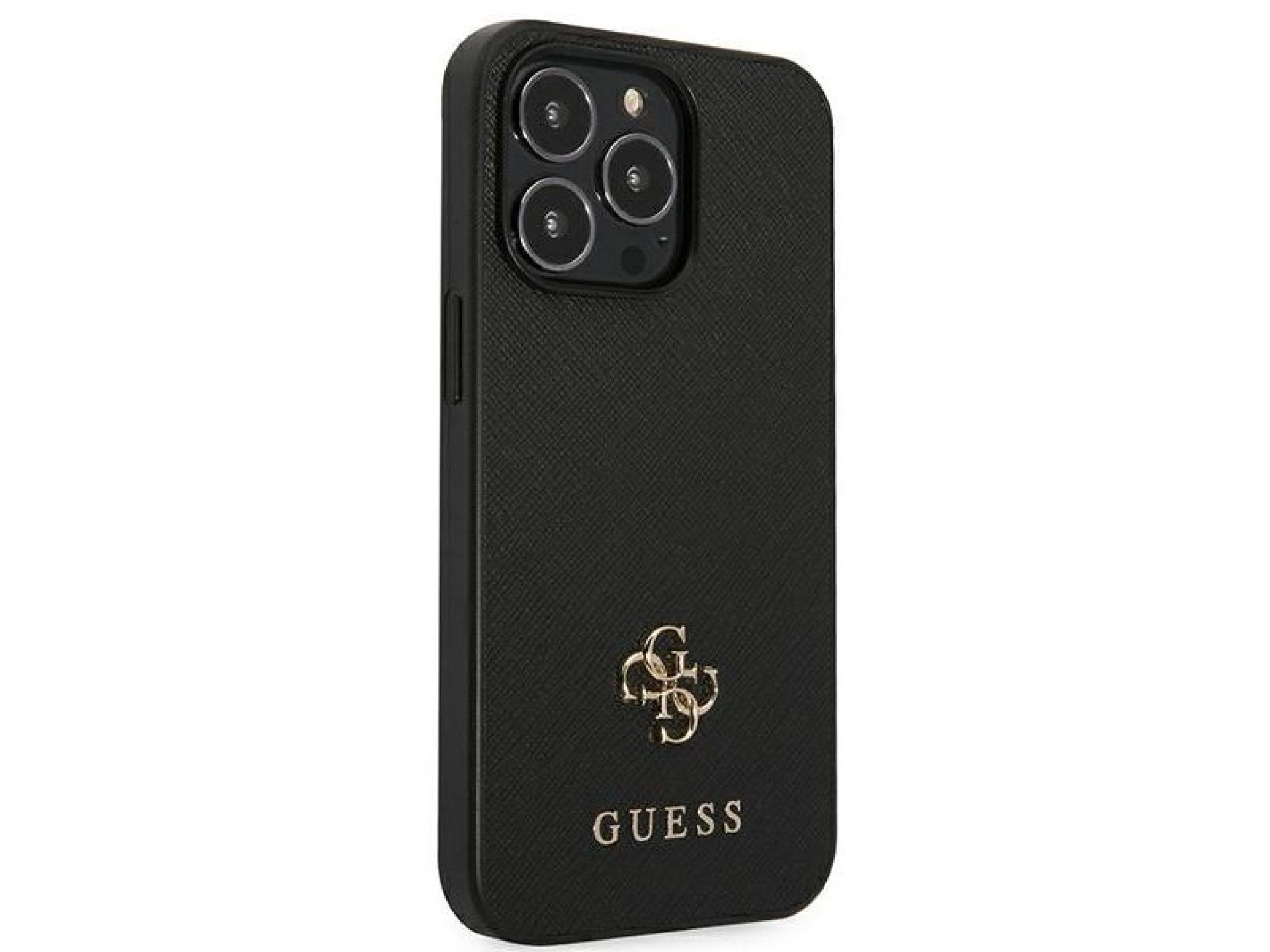 Funda Guess Saffiano 4G con logo metálico pequeño para iPhone 13 Pro / 13 de 6,1