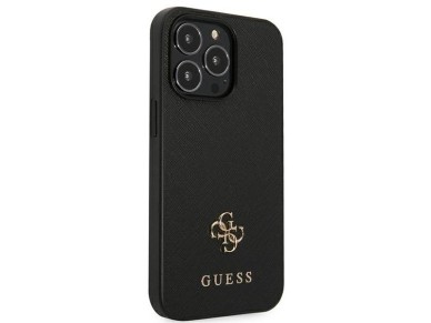 Guess Saffiano 4G Small Metal Logo case for iPhone 13 Pro / 13 6.1" - black Guess Saffiano 4G Small Metal Logo case for iPhone 13 Pro / 13 6.1" - black