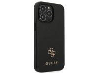 Guess Saffiano 4G Small Metal Logo case for iPhone 13 Pro / 13 6.1" - black
