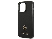 Guess Saffiano 4G Small Metal Logo case for iPhone 13 Pro / 13 6.1" - black
