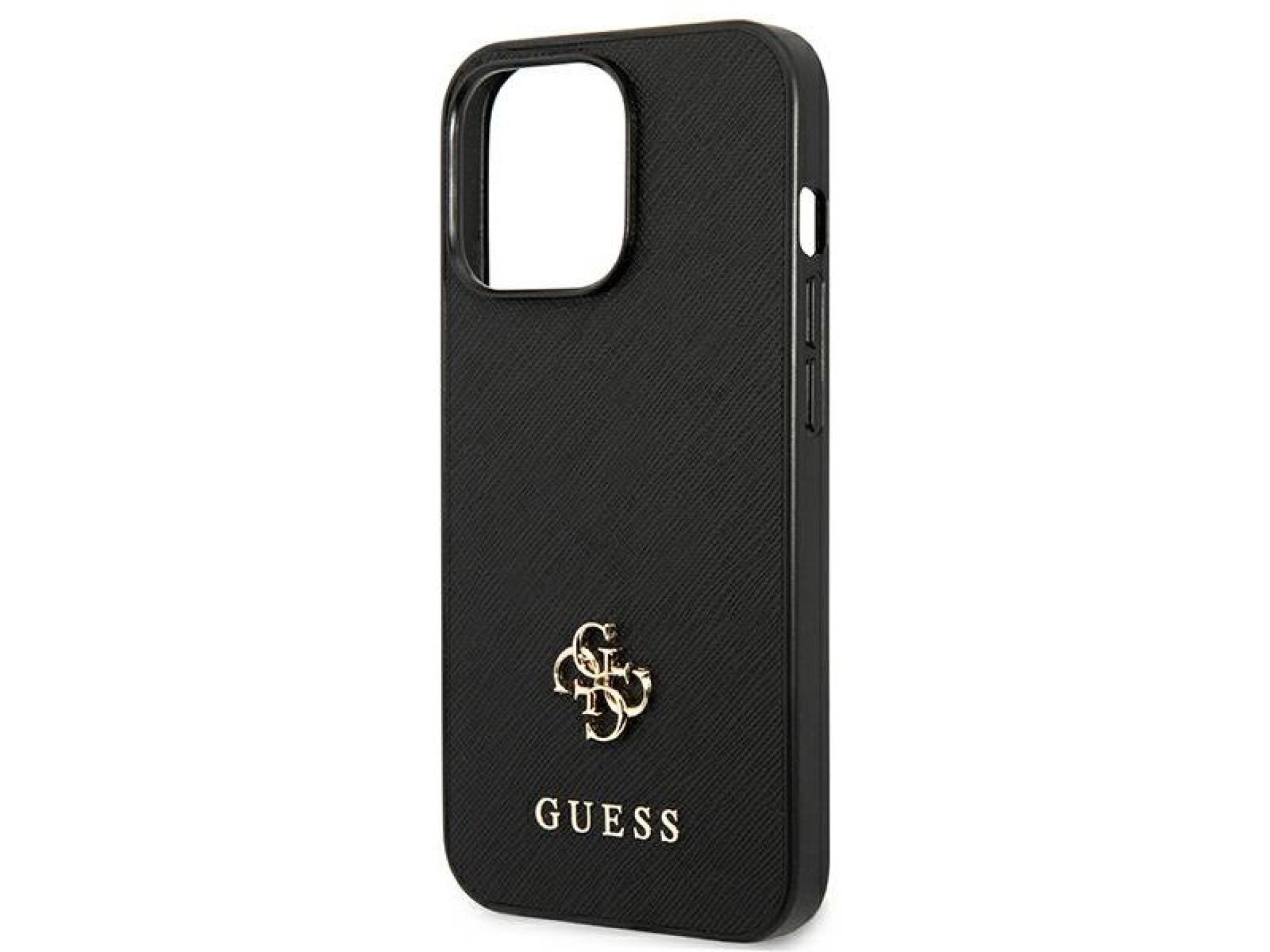 Funda Guess Saffiano 4G con logo metálico pequeño para iPhone 13 Pro / 13 de 6,1