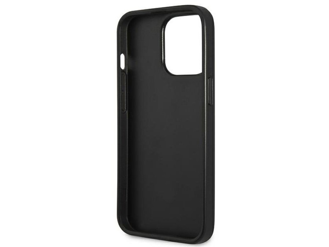 Guess Saffiano 4G Small Metal Logo case for iPhone 13 Pro / 13 6.1" - black