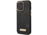 Capa MagSafe com placa de logotipo Guess Peony para iPhone 14 Pro Max 6.7" - Preta Capa MagSafe com placa de logotipo Guess Peony para iPhone 14 Pro Max 6.7" - Preta