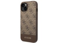 Guess 4G Stripe Collection Case for iPhone 14 Plus / 15 Plus 6.7" - Brown Guess 4G Stripe Collection Case for iPhone 14 Plus / 15 Plus 6.7" - Brown