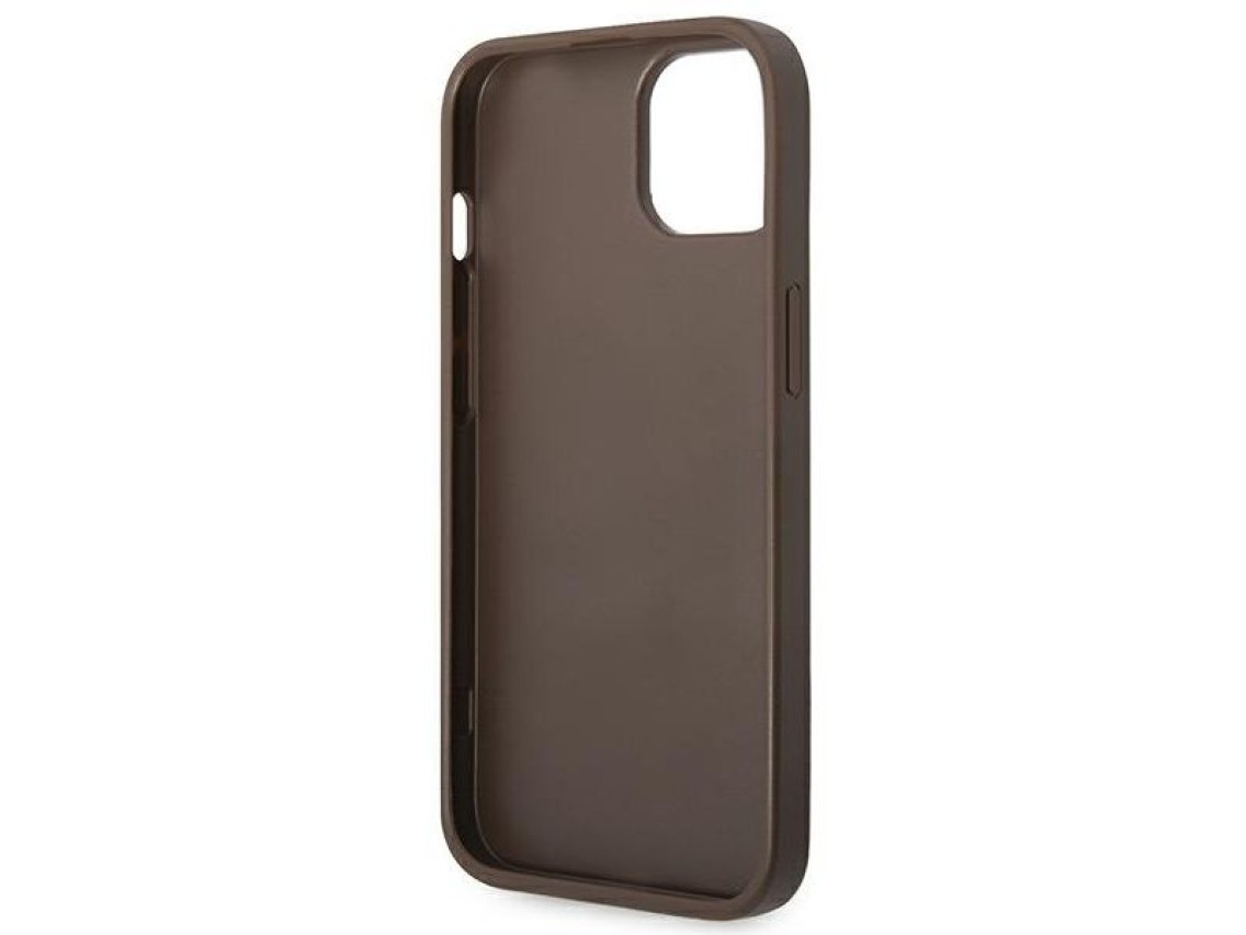Guess 4G Stripe Collection Case for iPhone 14 Plus / 15 Plus 6.7" - Brown
