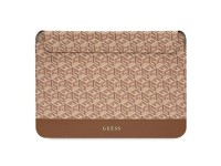Capa Guess GCube Stripes para laptop de 16" - marrom