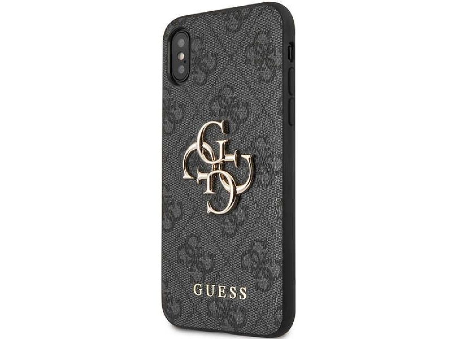 Guess 4G Big Metal Logo iPhone X/XS Case - Gray