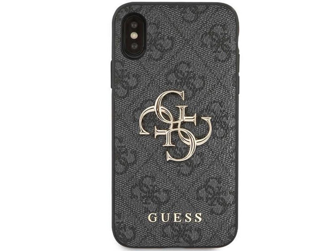 Guess 4G Big Metal Logo iPhone X/XS Case - Gray