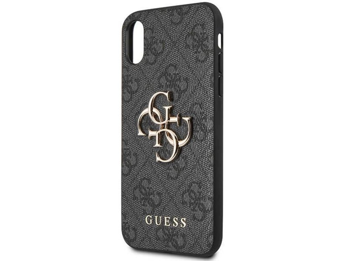 Guess 4G Big Metal Logo iPhone X/XS Case - Gray