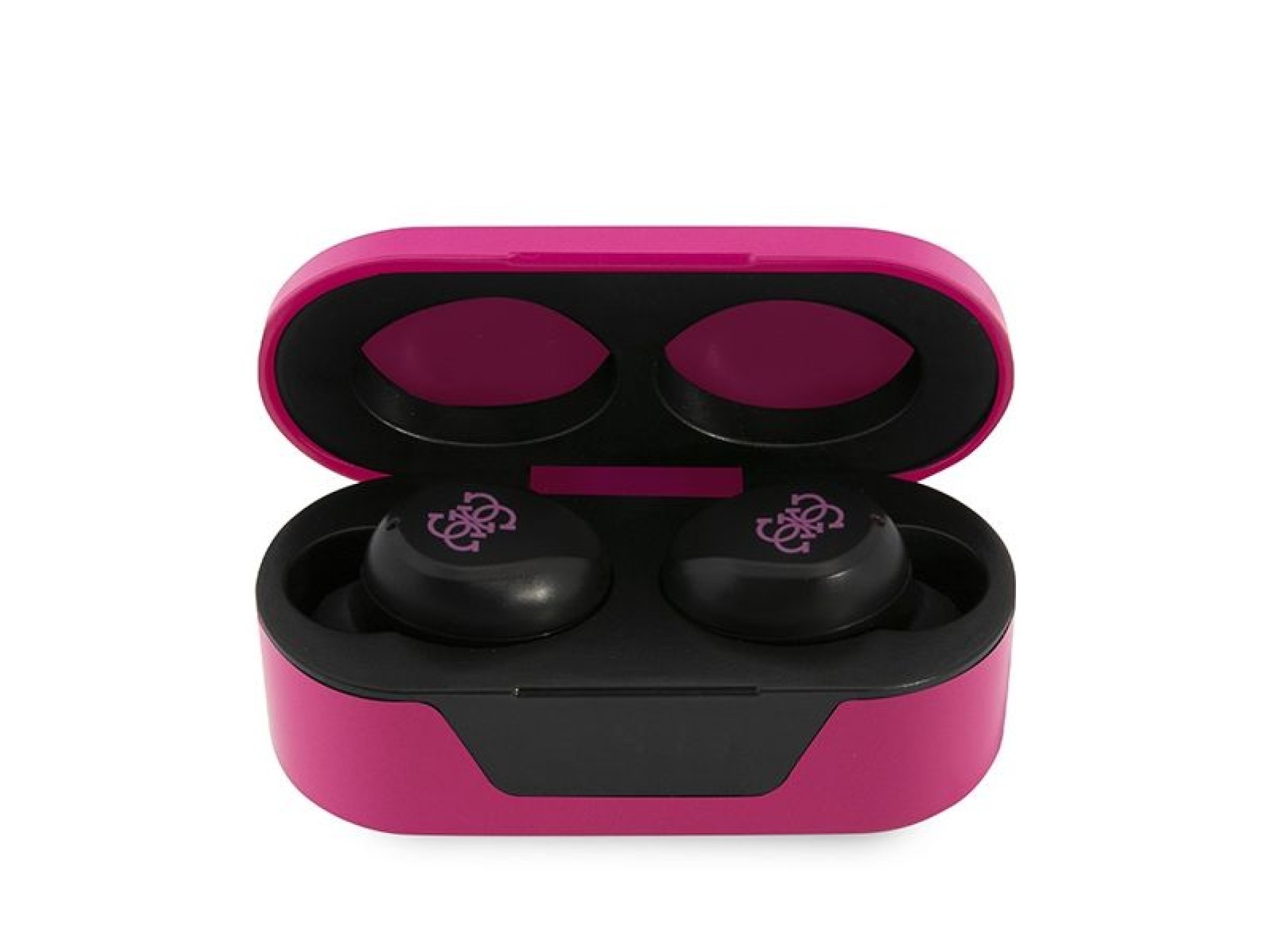 Fones de ouvido Bluetooth Guess GUTWST31EM TWS + base de carregamento magenta