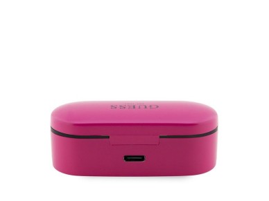 Fones de ouvido Bluetooth Guess GUTWST31EM TWS + base de carregamento magenta