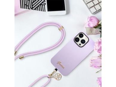 Guess CBDY Cord phone strap - lilac