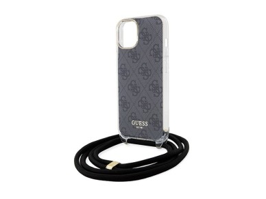 Guess Crossbody Cord 4G Print Case for iPhone 15/14/13 - Black Guess Crossbody Cord 4G Print Case for iPhone 15/14/13 - Black