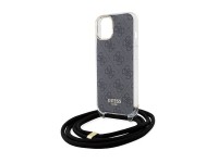Guess Crossbody Cord 4G Print Case for iPhone 15/14/13 - Black Guess Crossbody Cord 4G Print Case for iPhone 15/14/13 - Black