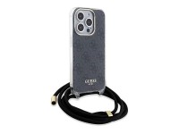 Guess Crossbody Cord 4G Print case for iPhone 15 Pro - black Guess Crossbody Cord 4G Print case for iPhone 15 Pro - black
