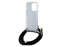 Guess Crossbody Cord 4G Print case for iPhone 15 Pro - black Guess Crossbody Cord 4G Print case for iPhone 15 Pro - black