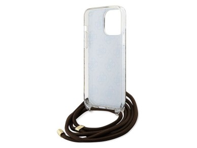 Guess Crossbody Cord 4G Print case for iPhone 15 Pro Max - brown Guess Crossbody Cord 4G Print case for iPhone 15 Pro Max - brown