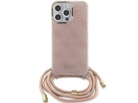 Guess Crossbody Cord 4G Print case for iPhone 15 Pro - pink Guess Crossbody Cord 4G Print case for iPhone 15 Pro - pink