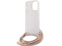 Guess Crossbody Cord 4G Print case for iPhone 15 Pro - pink Guess Crossbody Cord 4G Print case for iPhone 15 Pro - pink