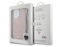 Guess Crossbody Cord 4G Print case for iPhone 15 Pro - pink Guess Crossbody Cord 4G Print case for iPhone 15 Pro - pink