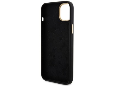 Guess Silicone Logo Strass 4G Case for iPhone 15 - Black Guess Silicone Logo Strass 4G Case for iPhone 15 - Black