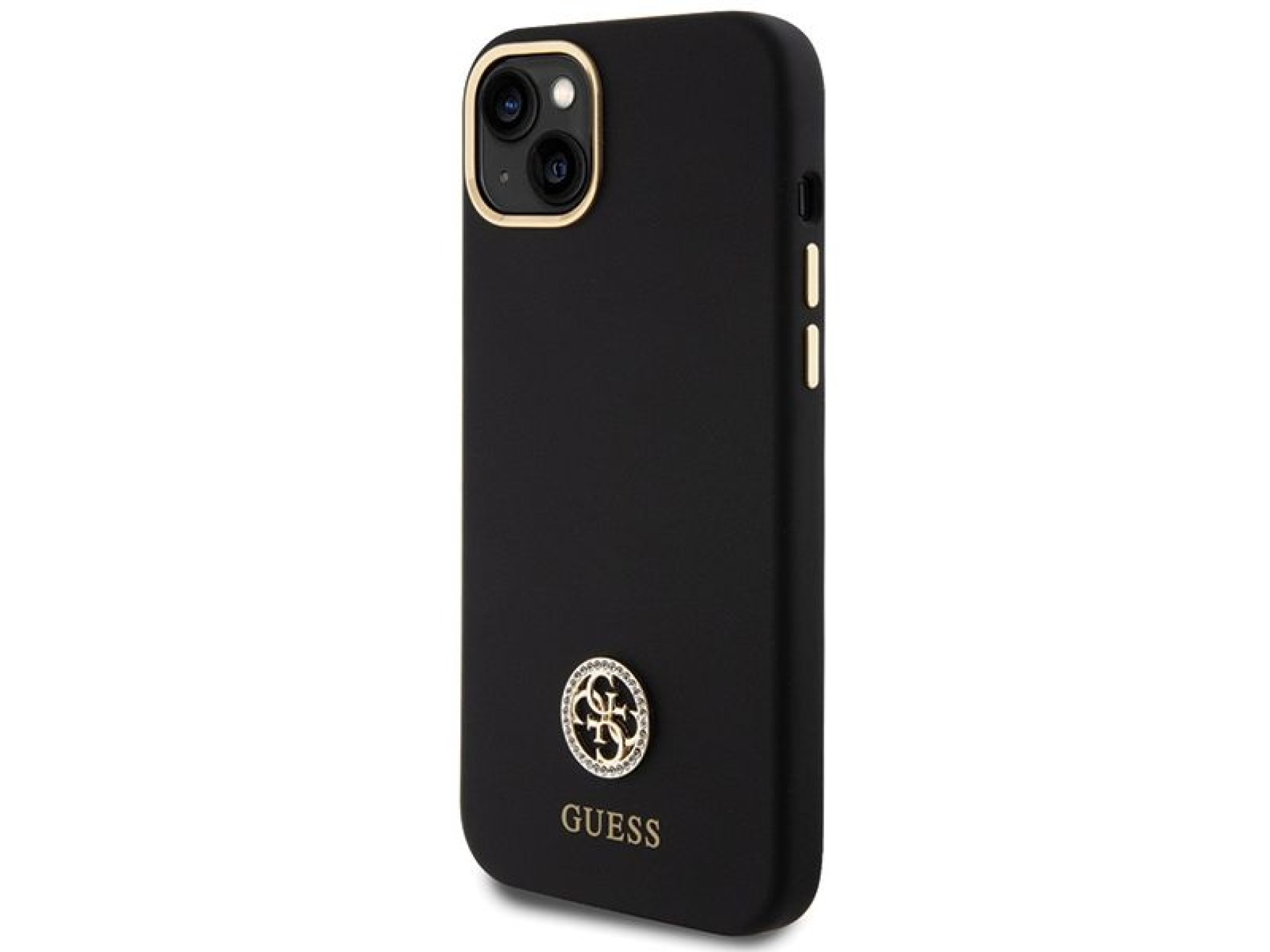 Guess Silicone Logo Strass 4G Case for iPhone 15 Plus / 14 Plus 6.7