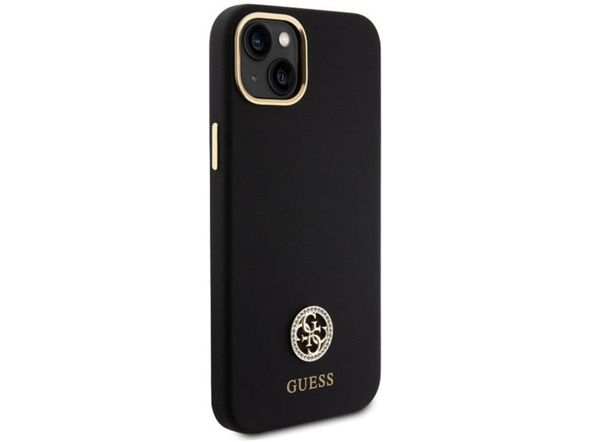 Guess Silicone Logo Strass 4G Case for iPhone 15 Plus / 14 Plus 6.7