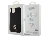 Guess Silicone Logo Strass 4G Case for iPhone 15 Plus / 14 Plus 6.7" - Black Guess Silicone Logo Strass 4G Case for iPhone 15 Plus / 14 Plus 6.7" - Black