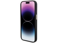 Funda de silicona Guess con logo Strass 4G para iPhone 15 Pro - Negra Funda de silicona Guess con logo Strass 4G para iPhone 15 Pro - Negra