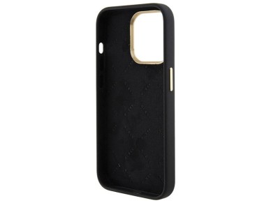 Guess Silicone Logo Strass 4G Case for iPhone 15 Pro - Black Guess Silicone Logo Strass 4G Case for iPhone 15 Pro - Black