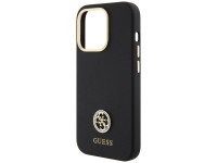 Capa Guess Silicone Logo Strass 4G para iPhone 15 Pro Max - preta Capa Guess Silicone Logo Strass 4G para iPhone 15 Pro Max - preta