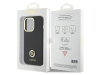 Capa Guess Silicone Logo Strass 4G para iPhone 15 Pro Max - preta Capa Guess Silicone Logo Strass 4G para iPhone 15 Pro Max - preta