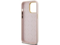 Guess Silicone Script Metal Logo & Frame case for iPhone 15 Pro - pink Guess Silicone Script Metal Logo & Frame case for iPhone 15 Pro - pink