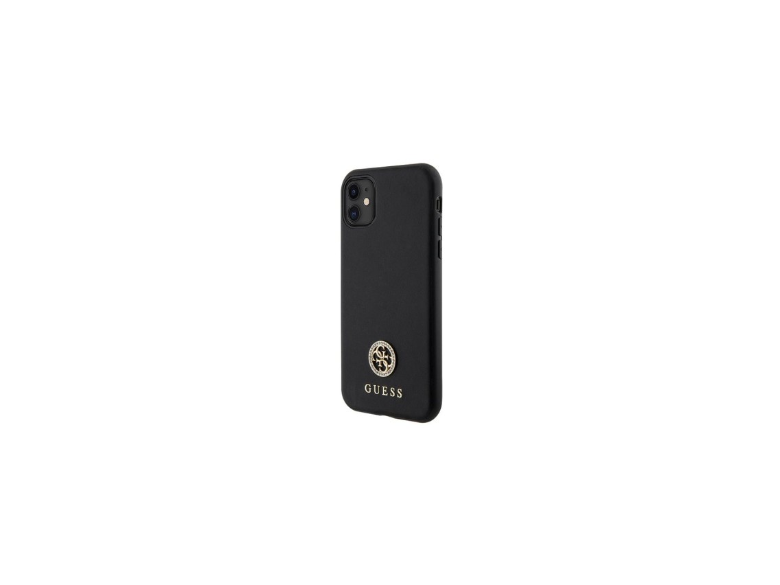 Funda Guess Strass Metal Logo para iPhone 11 / XR de 6.1" - Negra