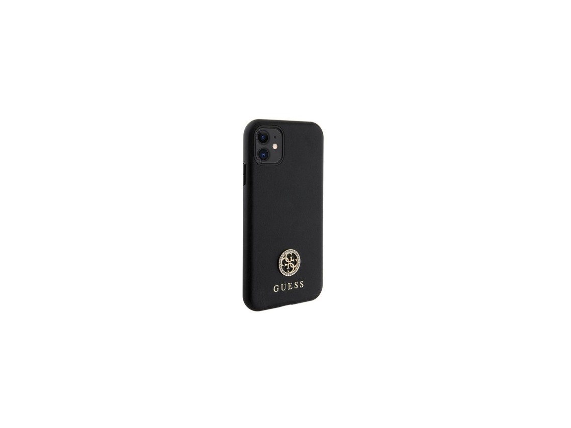 Funda Guess Strass Metal Logo para iPhone 11 / XR de 6.1" - Negra