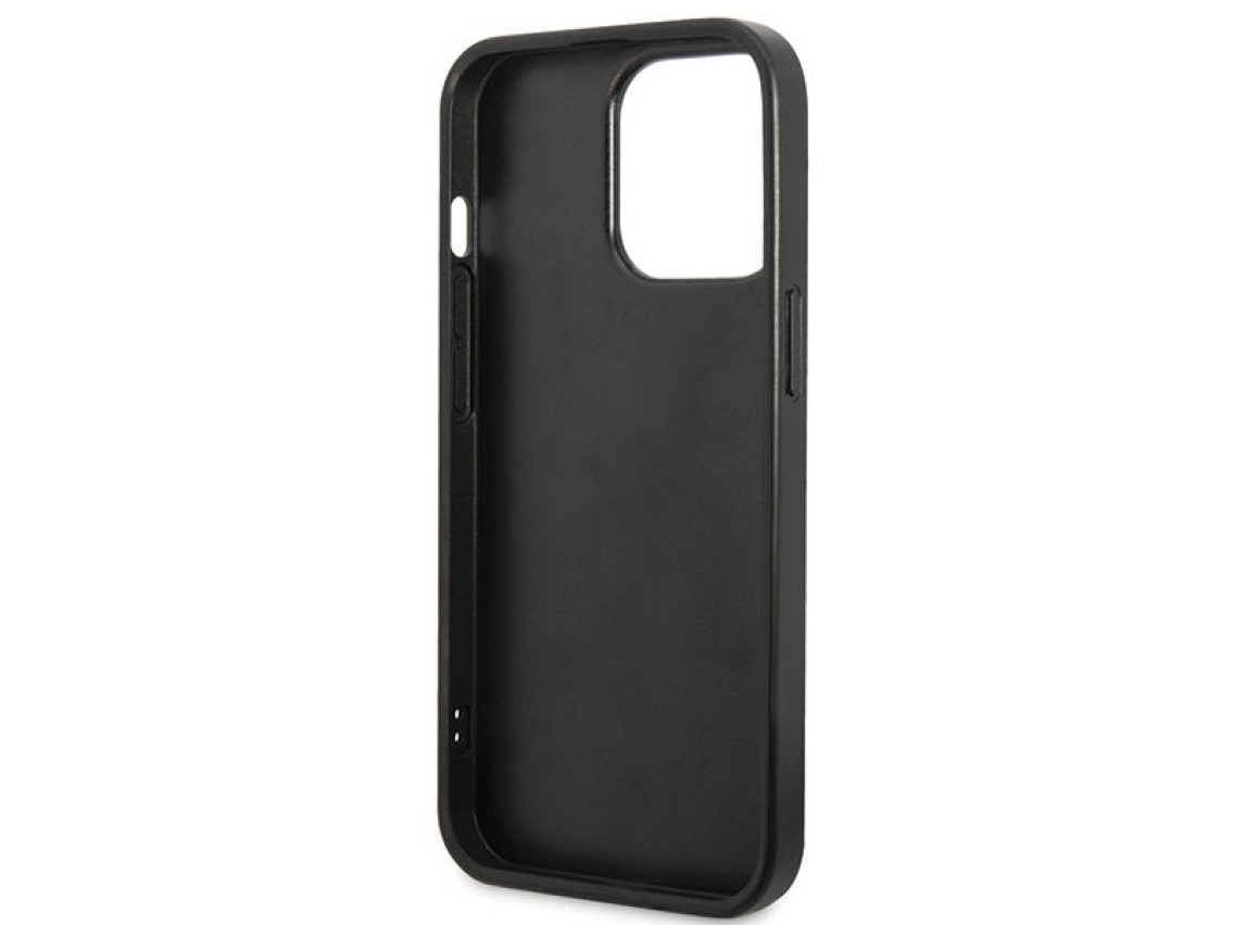 Funda Guess Strass Metal Logo para iPhone 13 Pro de 6.1" - Negra