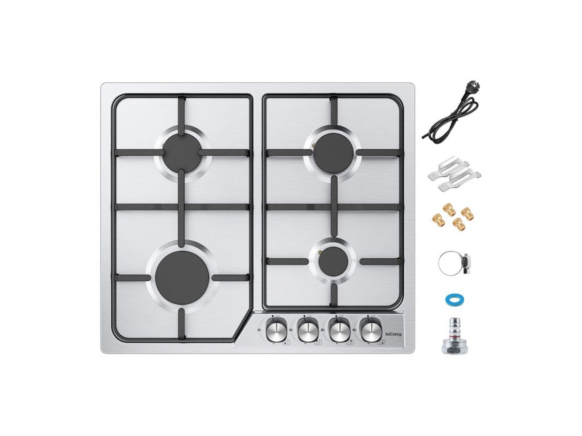 Fogão a gás ISEASY MGBG-604C com 4 queimadores