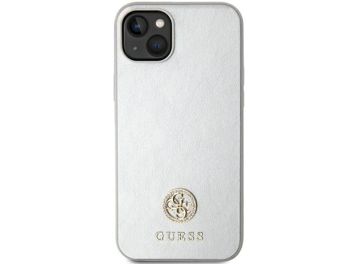 Guess GUHCP15MPS4DGPS iPhone 15 Plus 6.7" silver/silver hardcase Strass Metal Logo