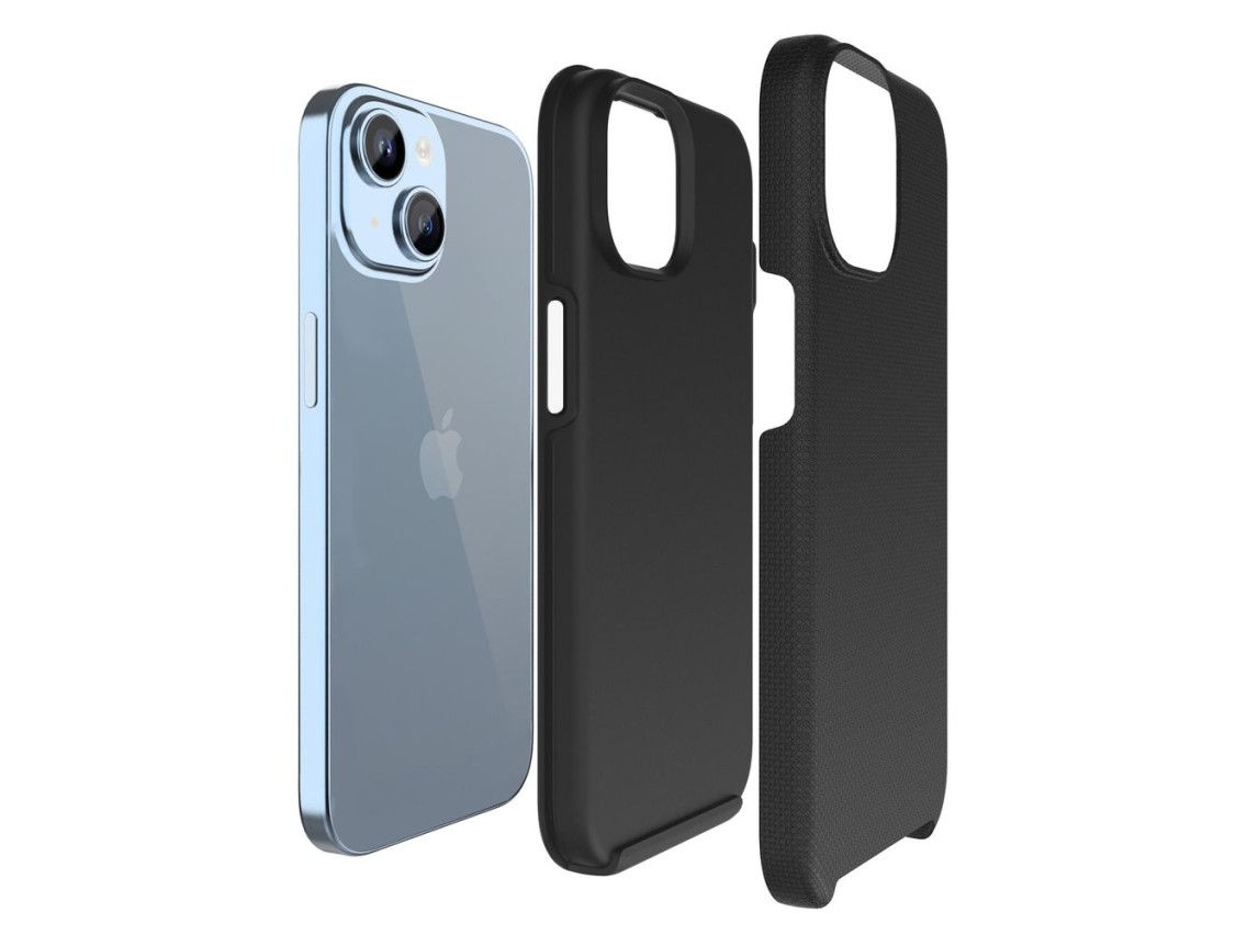 Capa 3mk Fortis MagCase para iPhone 15 - preta