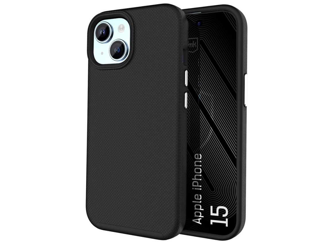 Capa 3mk Fortis MagCase para iPhone 15 - preta