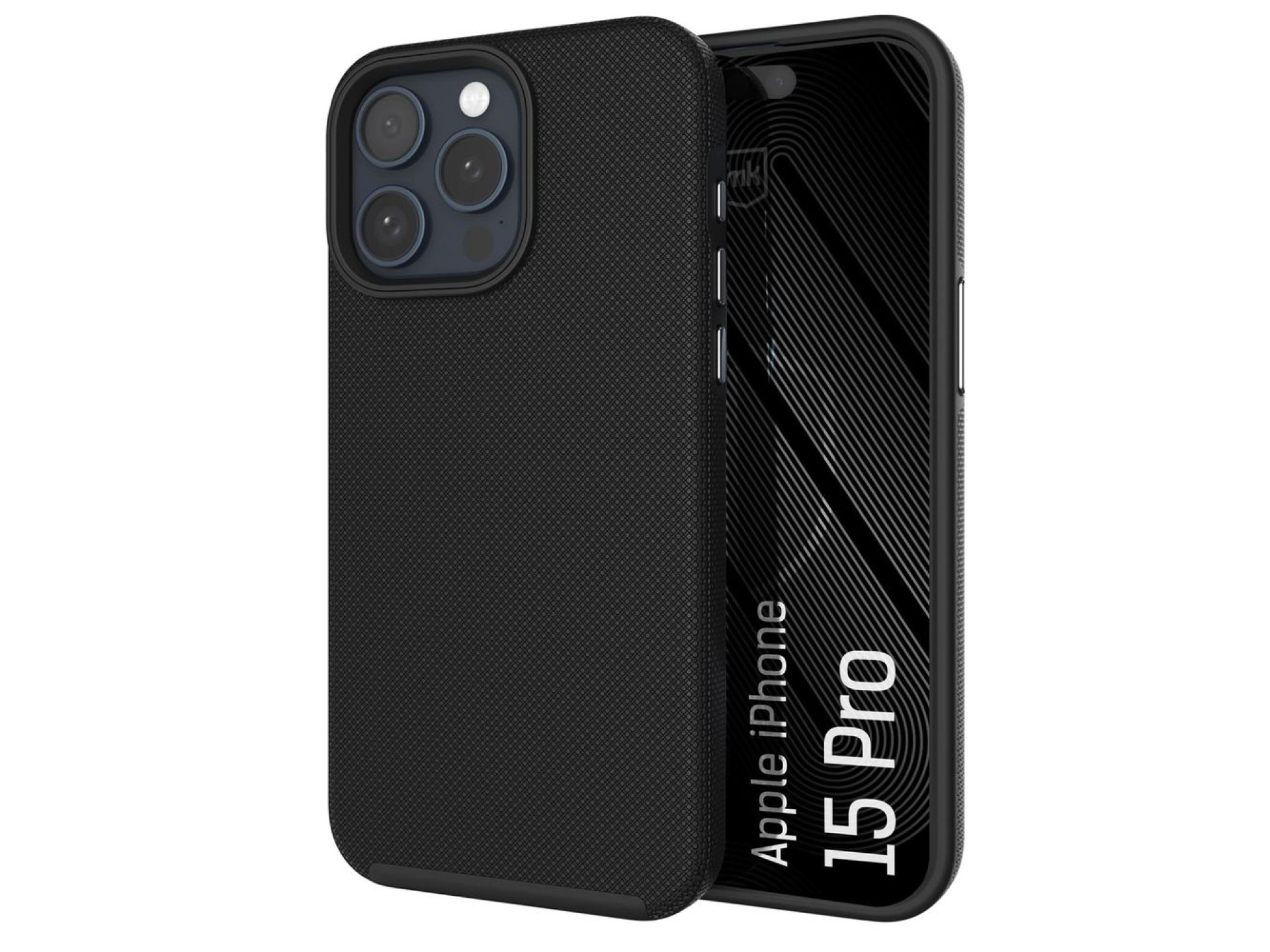 Capa 3mk Fortis MagCase para iPhone 15 Pro - Preta