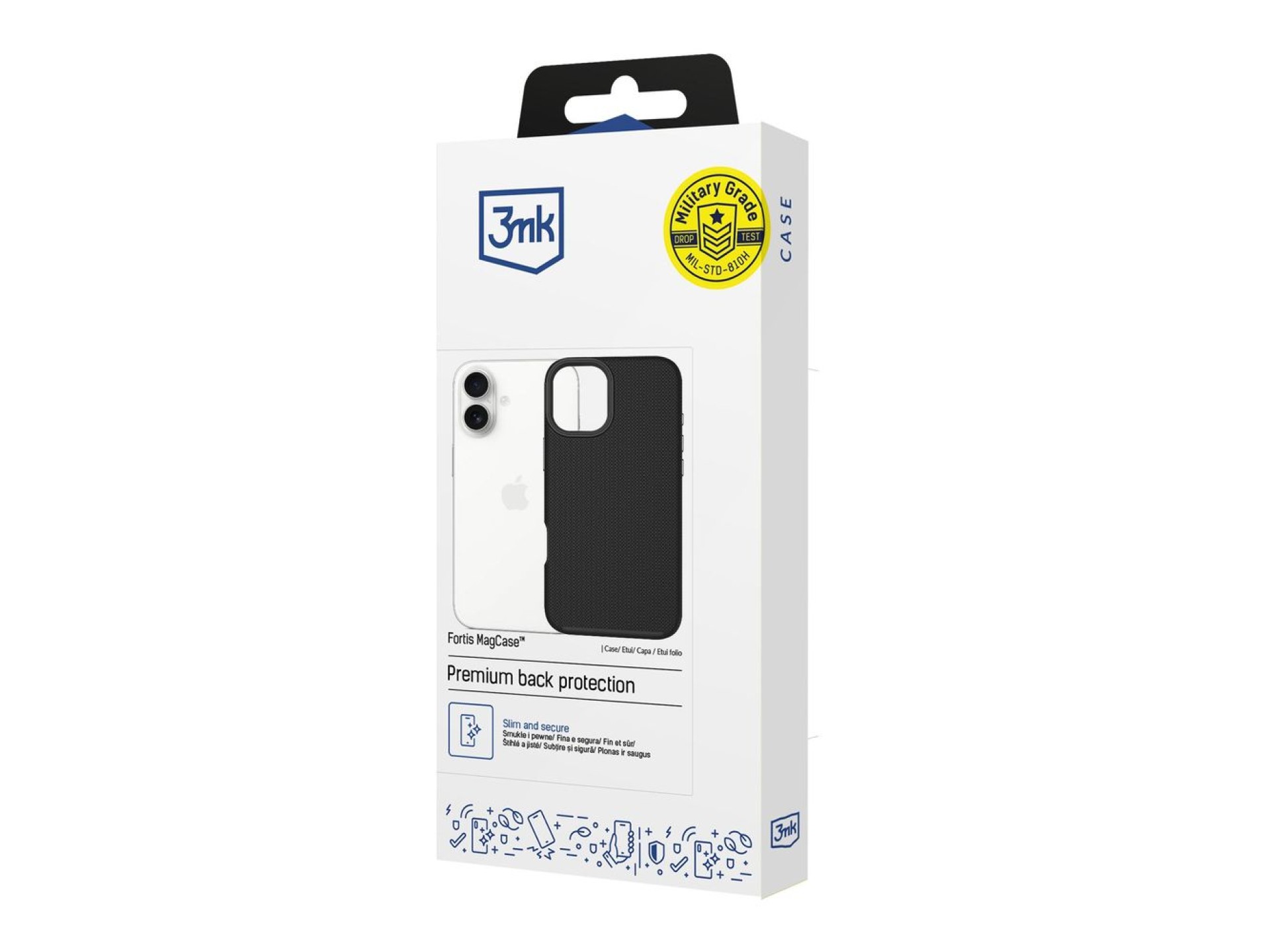 3mk Fortis MagCase for iPhone 16 - black