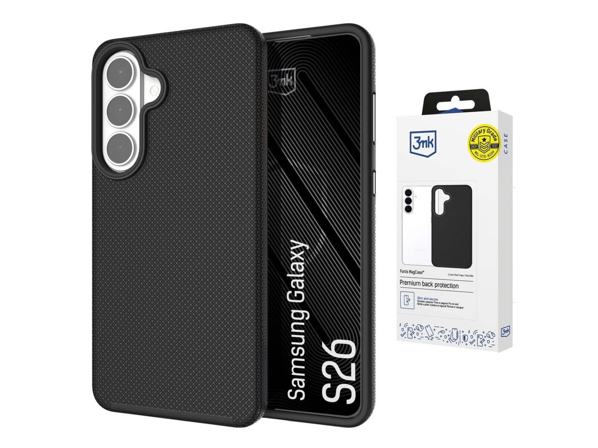 3mk Fortis MagCase for Samsung Galaxy S26 - black
