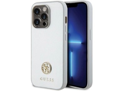 Guess Strass Metal Logo case for iPhone 15 Pro - silver Guess Strass Metal Logo case for iPhone 15 Pro - silver