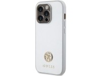 Guess Strass Metal Logo case for iPhone 15 Pro - silver Guess Strass Metal Logo case for iPhone 15 Pro - silver