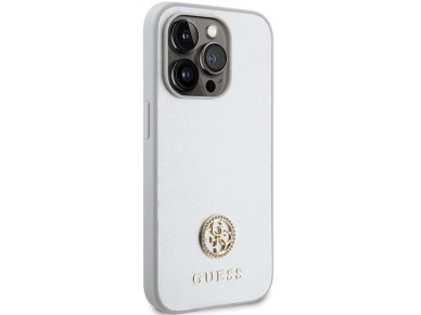 Guess Strass Metal Logo case for iPhone 15 Pro - silver Guess Strass Metal Logo case for iPhone 15 Pro - silver