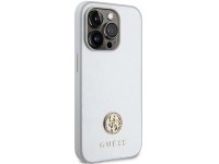 Guess Strass Metal Logo case for iPhone 15 Pro - silver Guess Strass Metal Logo case for iPhone 15 Pro - silver